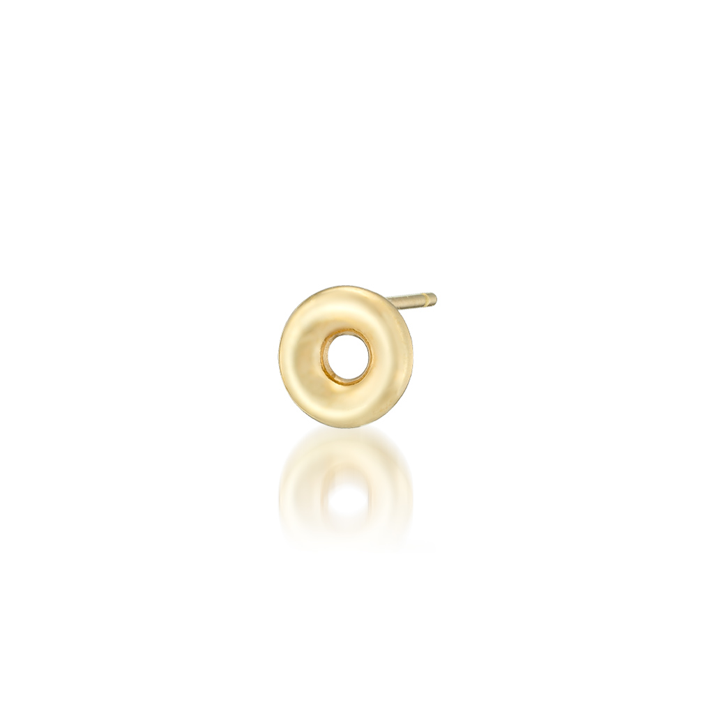 K10ピアス PUFFED CIRCLE PIERCED EARRING