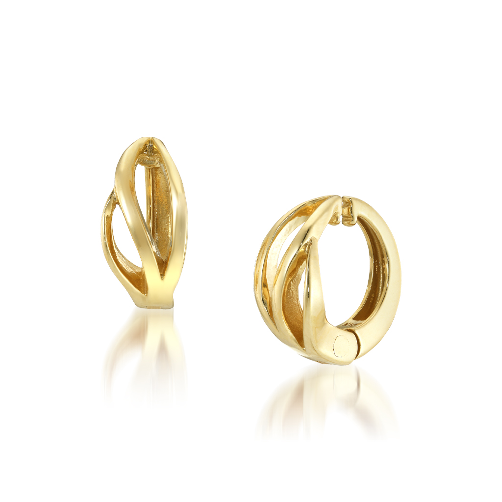 K10イヤリング/イヤーカフ WAVE CLIP EARRINGS
