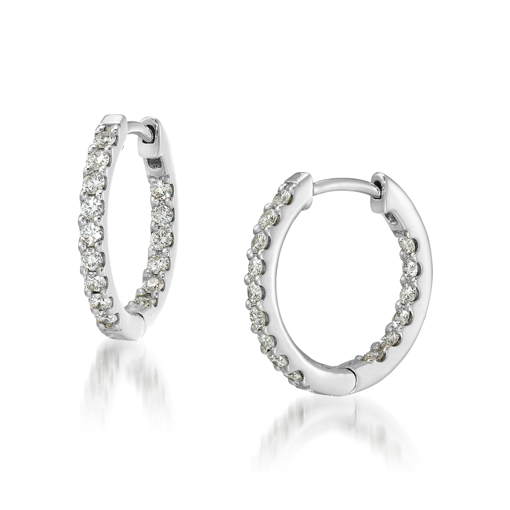 PT950ピアス CLICK HOOP PIERCED EARRINGS(S)