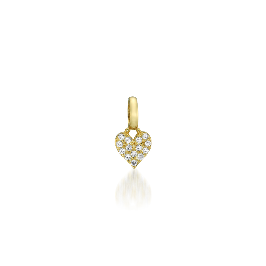 K18チャーム DIAMOND HEART CHARM