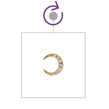 トップのハンドルで回転します