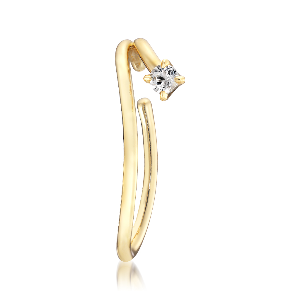 K10イヤーカフ WHITE SAPPHIRE EAR CUFF