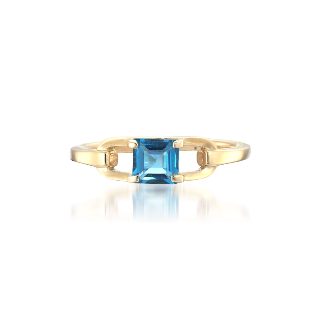 K10リング BLUE TOPAZ COLOR LINKS