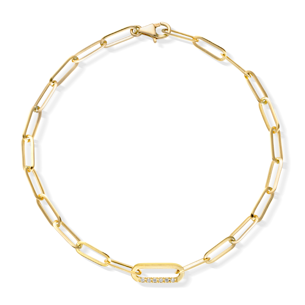 K10ブレスレット DIAMOND LINK CHAIN BRACELET