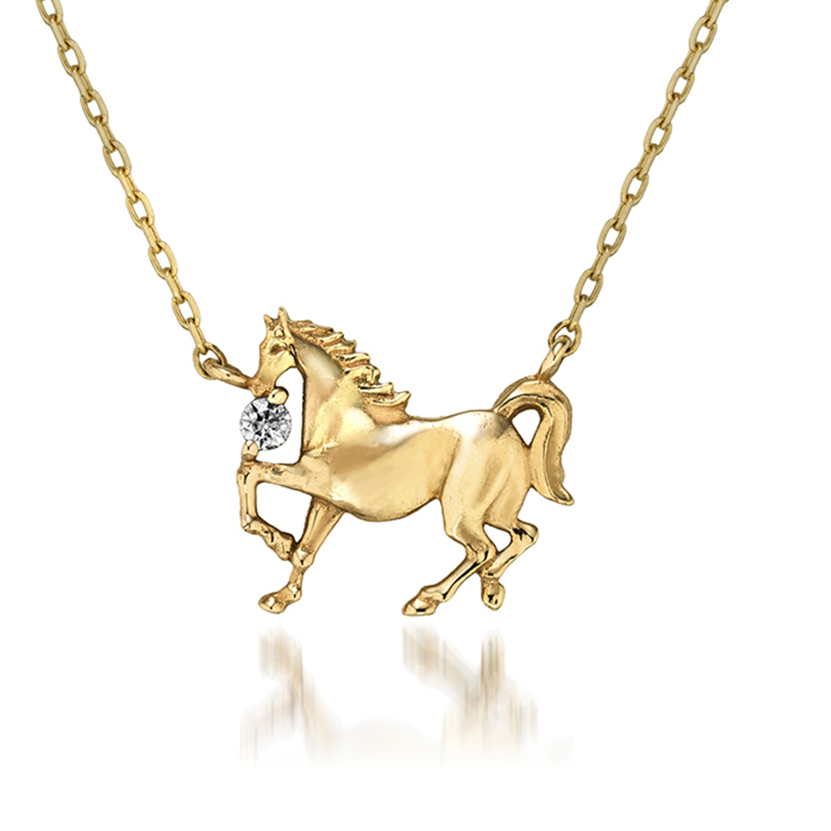 K10YGダイヤモンドネックレス￥49,500 数量限定