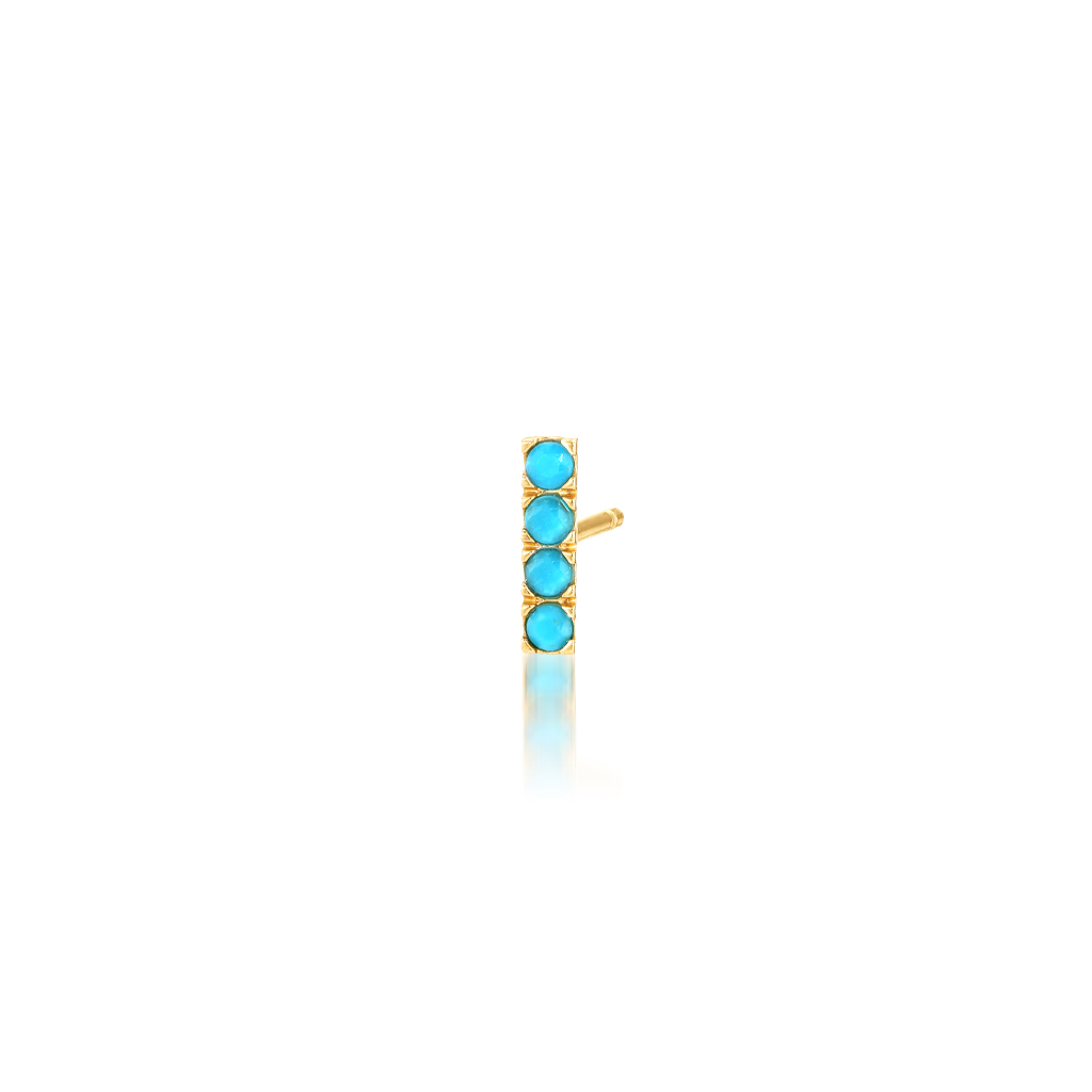 K10ピアス TURQUOISE TINY PIERCED EARRING