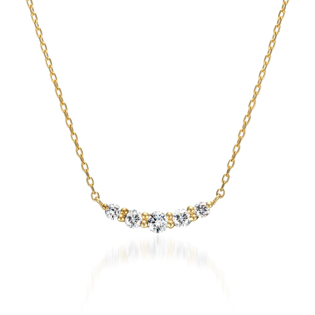STAR JEWELRY スタージュエリー ハート ネックレス K18