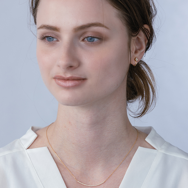 BRIGHTEST STAR DIAMOND EARRINGS(MS)(1ZE0132)K18 イヤリング｜スター