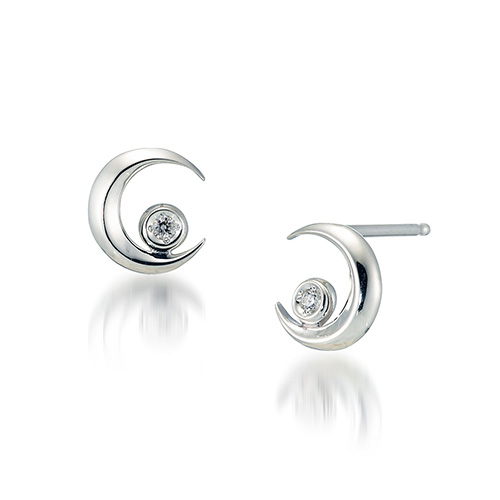 スタージュエリー♡計55000円の品ネックレスピアスセットSV925 リンク TWO UNIVERSE NECKLACE/ PIERCED EARRINGS(2SN1627_2SP0875