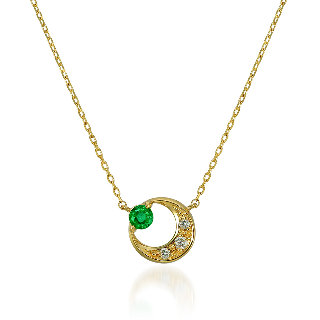 ネックレスEMERALD MOON NECKLACE(2ZN2312)｜スタージュエリー公式 ...