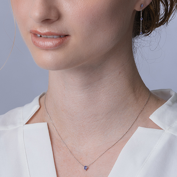 TANZANITE NECKLACE(2XN0477)Pt950 ネックレス｜スター