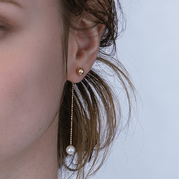BALL & BALL PIERCED EARRINGS(2JP1088)K10 ピアス｜スタージュエリー