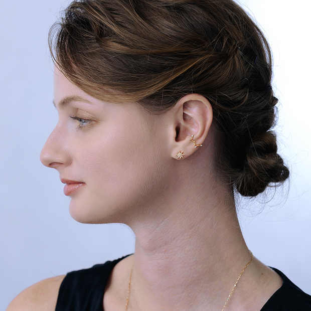 スタージュエリー。イヤーカフ DEW DROPS EAR CUFF(2JE0171)K10 イヤーカフ｜スタージュエリー公式