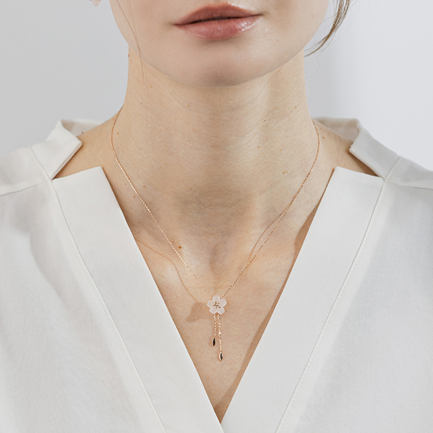 SAKURA2026 NECKLACE (PG)(2JN1175)K10 ネックレス｜スタージュエリー