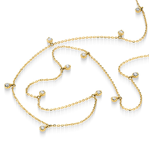 DIAMOND STATION NECKLACE(1ZN1151)K18 ネックレス｜スタージュエリー