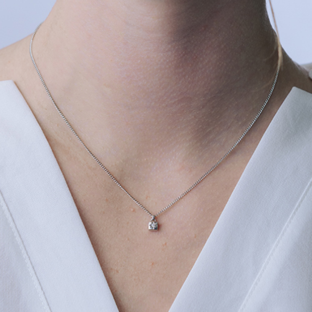 DIAMOND ASTERISK NECKLACE(SQUARE)(2SN1682)SV925 ネックレス｜スター