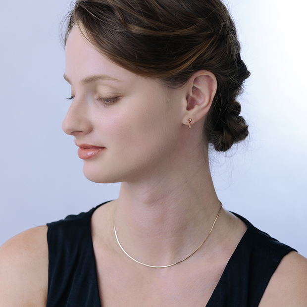 MINI PRISM PIERCED EARRINGS(2JP1032)K10YG ピアス｜スター