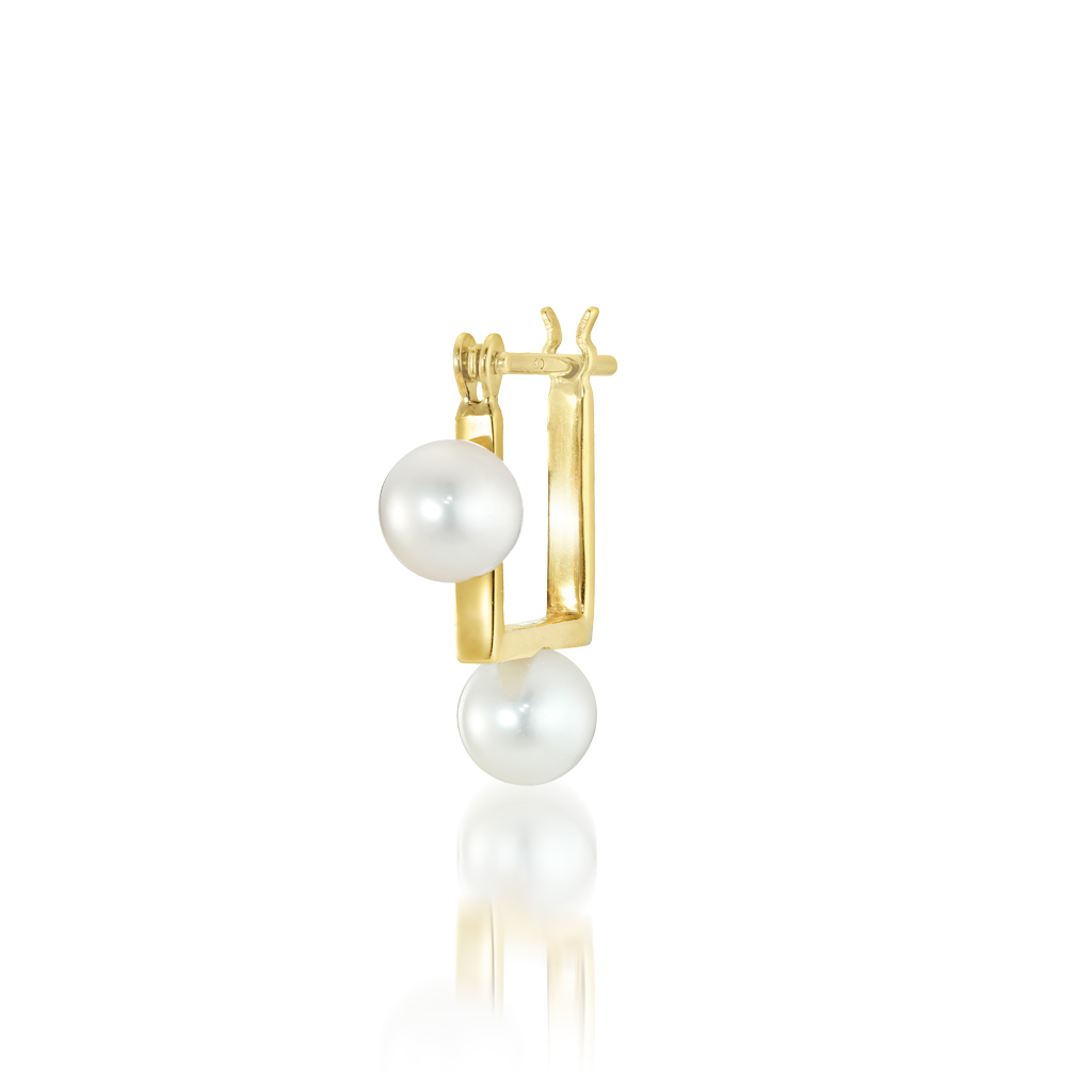ピアスPEARL HOOP PIERCED EARRING(2JP7926)STAR JEWELRY GIRL (スター