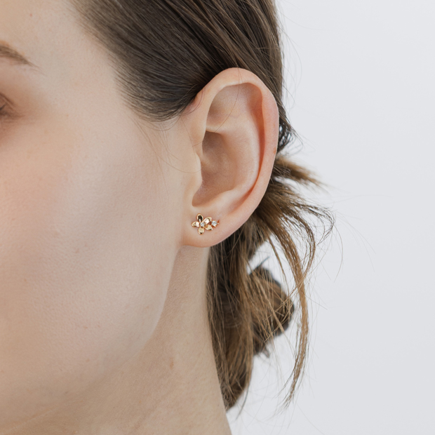 BLOOMING STAR PIERCED EARRING(片耳用)(2JP1131)K10 ピアス｜スター