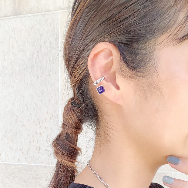 スタージュエリー STARJEWELRY アメジスト ロングピアス（片耳）