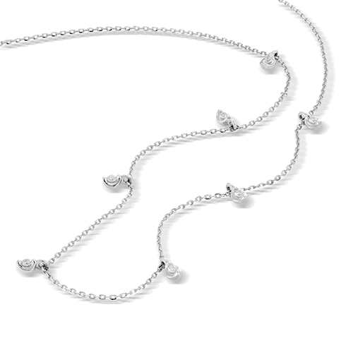 DIAMOND STATION NECKLACE(2XN0451)Pt950 ネックレス｜スター