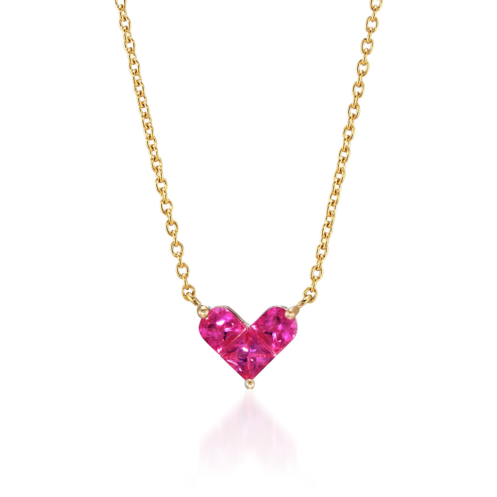 ネックレスMYSTERIOUS HEART RUBY NECKLACE(1ZN1109)｜スター 