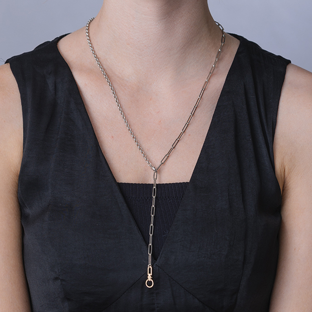 COMBINATION LINKS(2SN1677)SV925/K10 ネックレス｜スタージュエリー