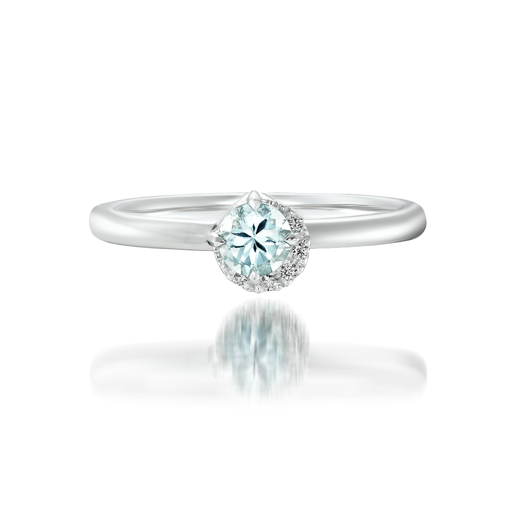 リングPOWER ON THE MOON AQUAMARINE RING(2XR0241)｜スタージュエリー ...