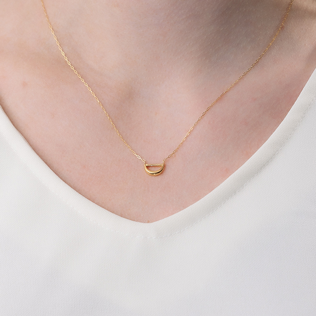 HALF MOON NECKLACE(2GN0340)K18 ネックレス｜スタージュエリー