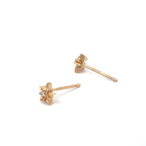 DIAMOND STAR PIERCED EARRINGS(2JP0932)K10 ピアス｜スタージュエリー