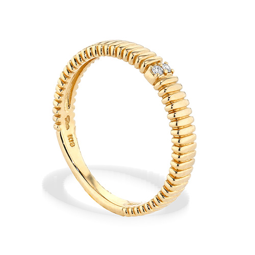 FLAT COIL RING(K18YG×DIA)(1ZR1248)K18 リング｜スタージュエリー公式 