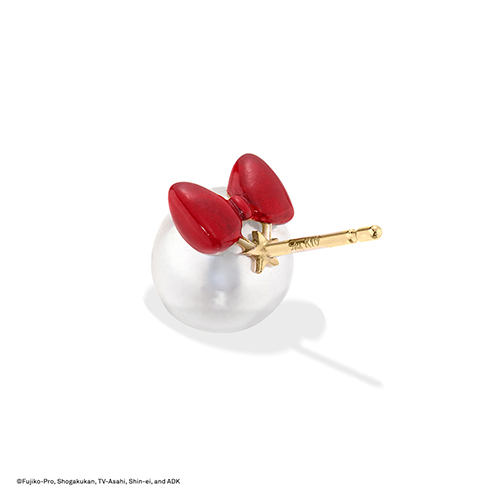 DORAMI PEARL ＆ ENAMEL PIERCED EARRING (片耳用)(2JP1142)K10 ピアス