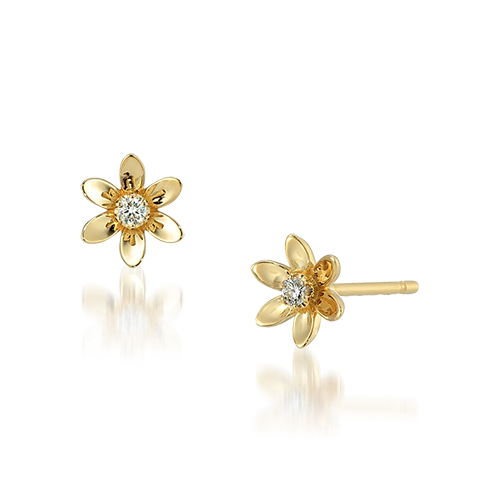 FLOWER PIERCED EARRINGS(2ZP7012)STAR JEWELRY GIRL (スタージュエリ 