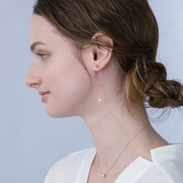 BALL & BALL PIERCED EARRINGS(2JP1088)K10 ピアス｜スタージュエリー