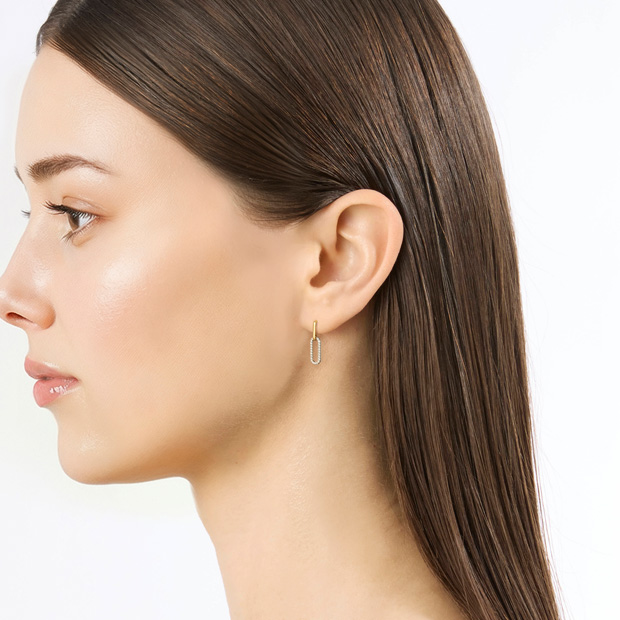 K18/Pt950 ピアス, , large