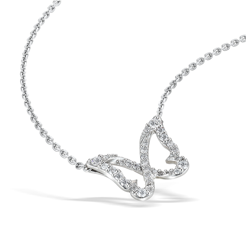 スタージュエリー K10 バタフライモチーフネックレス 深瀬着用