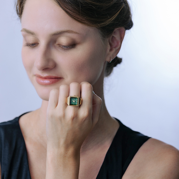 STAR JEWELRY STEEL ウォッチ　チャリティプログラム限定品　値下 チャリティプログラム】TIME FOR PEACE WATCH RING(S/レッド