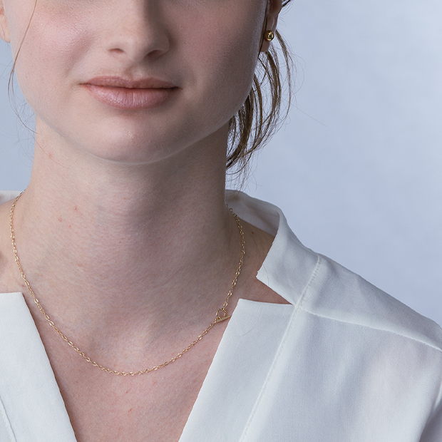 SPARKLE TEXTURE NECKLACE(2JN1136)K10 ネックレス｜スター