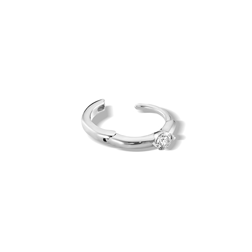 DIAMOND CLICK HOOP PIERCED EARRING(片耳用)(2JP0843)K10