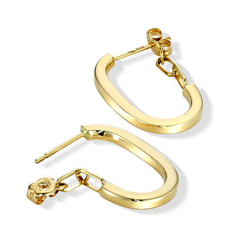 スタージュエリー　ツイストチェーンピアス　10K　ゴールド　8日まで出品 DROP CHAIN PIERCED EARRINGS(2JP0958)K10 ピアス｜スター