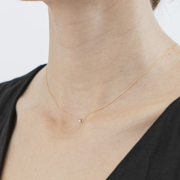 ま*♪様 18Kネックレス8.7g STREAM SETTING NECKLACE(1ZN1173)K18 ネックレス｜スタージュエリー