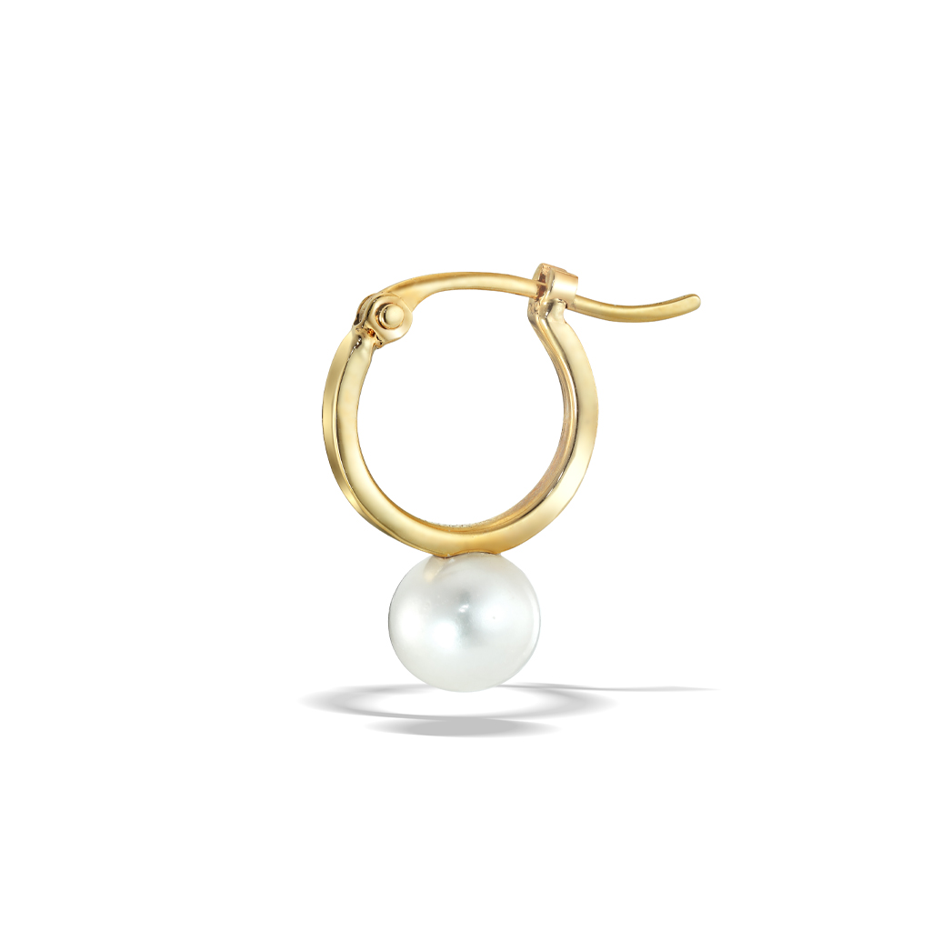 ピアスPEARL HOOP PIERCED EARRING(2JP7925)STAR JEWELRY GIRL (スター 