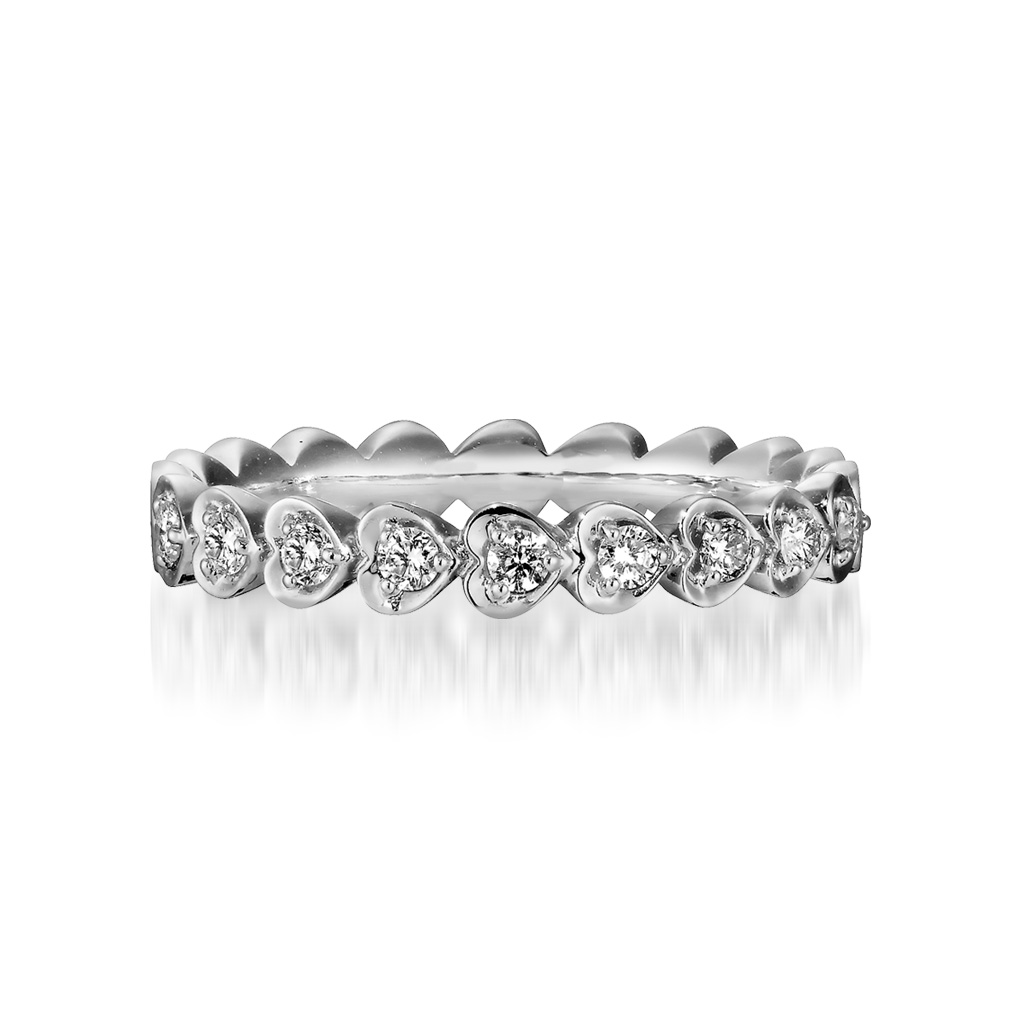 リングHEART ROUND HALF ETERNITY RING(S)(1XR0543)｜スタージュエリー 