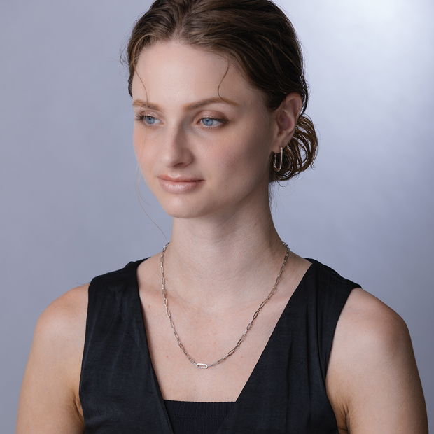 DIAMOND LINK CHAIN NECKLACE(2SN1637)SV925 ネックレス｜スター