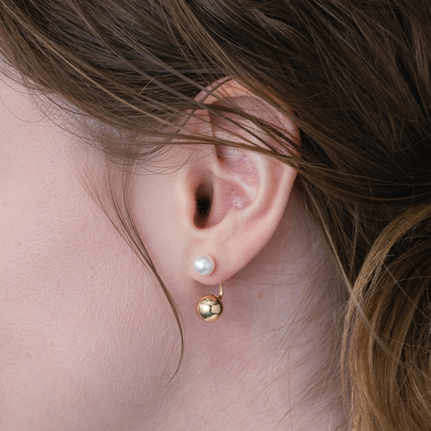 BALL & BALL PIERCED EARRING(2JP1087)K10 ピアス｜スタージュエリー