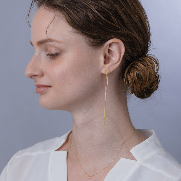 イヤリング•ピアス•ネックレス #40 DIAMOND LINK PIERCED EARRINGS(1ZP0920)K18 ピアス｜スター