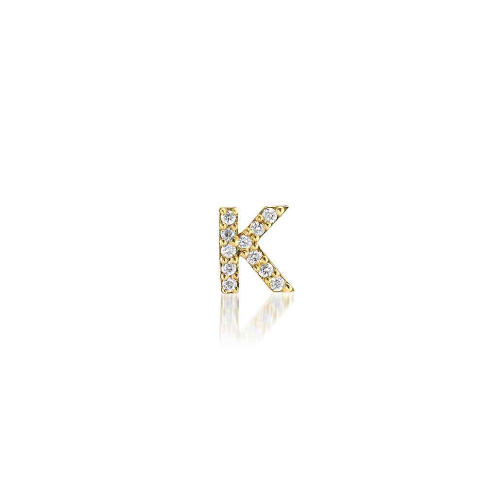 ピアスDIAMOND INITIAL PIERCED EARRING (K)(2ZP1602)｜スター ...