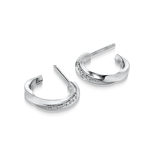 FOREVER LOOP PIERCED EARRINGS(2SP0912)SV925 ピアス｜スター