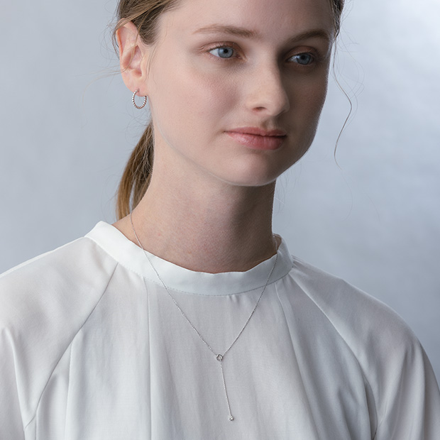 BALL HOOP PIERCED EARRING(1.5cm/片耳用)(2JP1044)K10 ピアス｜スター