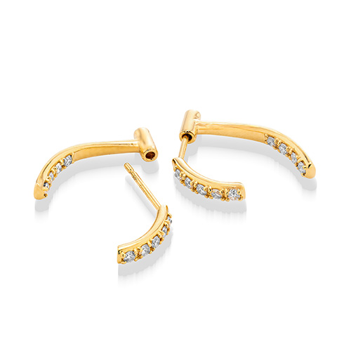DIAMOND PIERCED EARRINGS(1ZP0937)K18 ピアス｜スタージュエリー公式
